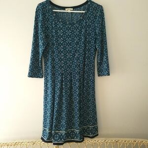 Max Studio Blue Mandala Print Dress, size medium